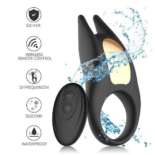 Carex Dark Night Rechargeable Vibration Ring With Remote