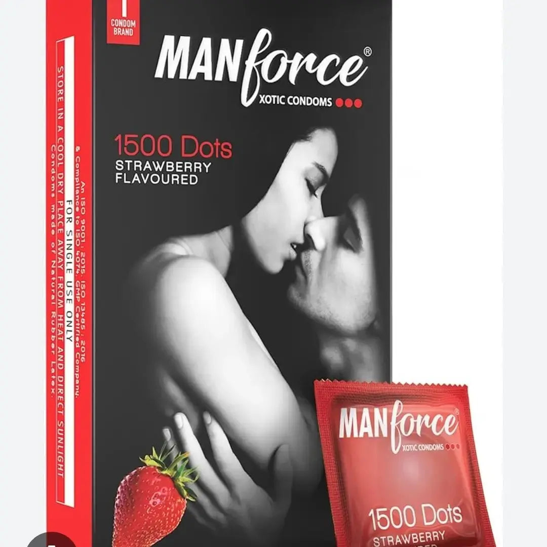 Manforce Strawberry 1500 Dotted 10pc