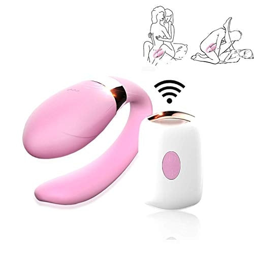 Rechargeable Silivon Dual Vibrator With Remote